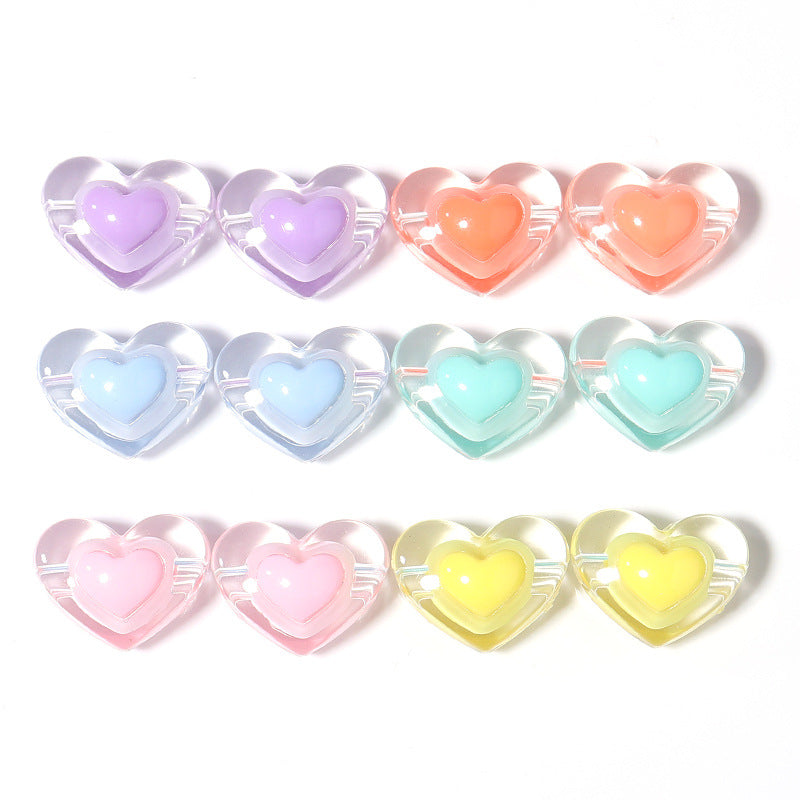 Wholesale 50PCS/Pack Acrylic Light Color Beads